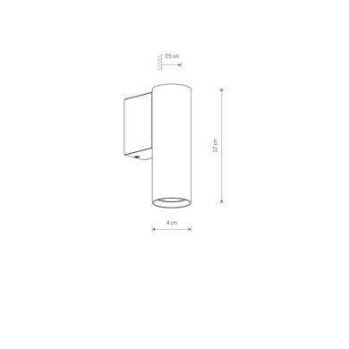 Бра Nowodvorski Fourty Wall S GU10 1x10W - Nowodvorski (Польща)