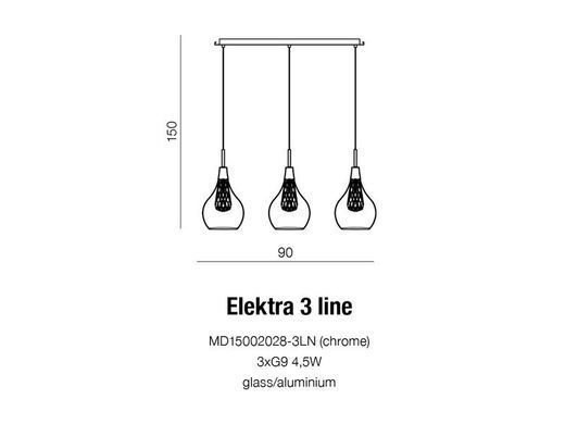 Підвісний світильник AZzardo Elektra 3 Line AZ1689 - Azzardo (Польща)
