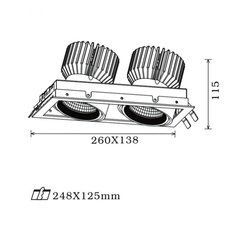Светильник потолочный встраиваемый LTX 01.7722.52.840 - LTX (Польша)