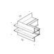 З'єднувач вбудований зовнішній LTX IN_LINE CORNER R OUT (06.R90OUT.BK)