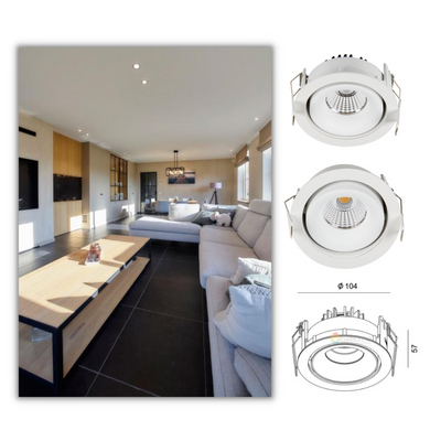 Врезной точечный светильник LED 4000К DA-6490BR-NW - Decolight