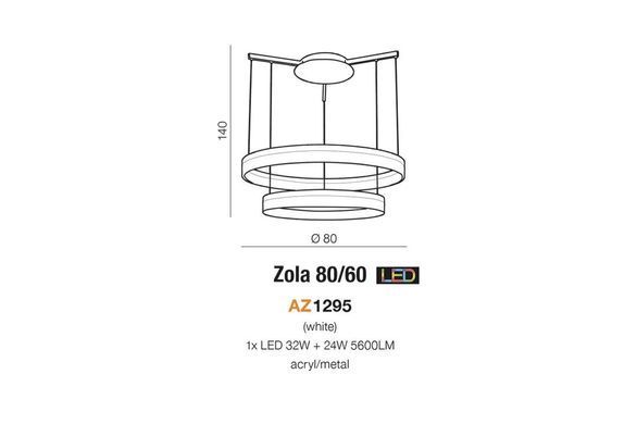 Подвесной светильник AZzardo ZOLA 80/60 AZ1295 - Azzardo (Польша)