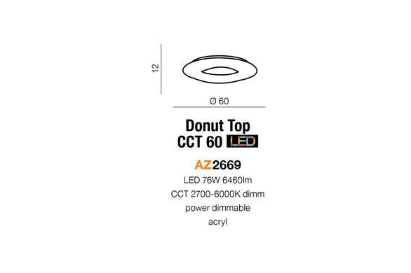 Стельовий світильник Azzardo AZ2669 Donut TOP CCT 60 LED - Azzardo (Польща)