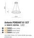 Подвесной светильник Azzardo ANTONIO 610 Coffee