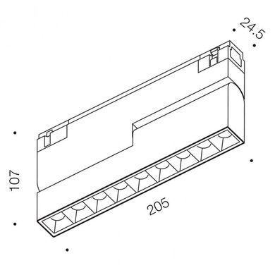Трековий світильник LTX IN_LINE COMFORT B ​​205 4000K - LTX (Польща)