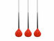 Подвесной светильник Azzardo MD1289-3RD AGA 3 pendant red (AZ1066), Черный, Красный