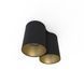 Точковий світильник Nowodvorski EYE TONE II BLACK/GOLD PL, Чорний, Чорний