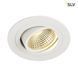 Точковий світильник SLV NEW TRIA LED DL ROUND SET 113871, Білий, Білий, Білий