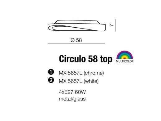 Стельовий світильник AZzardo CIRCULO 58 AZ0985 - Azzardo (Польща)