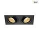 Світильник SLV NEW TRIA LED 2 SQUARE SET 113890, Чорний, Чорний, Чорний