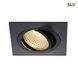 Врезной светильник SLV NEW TRIA 77, 2700К, Square Black, Черный, Черный, Черный