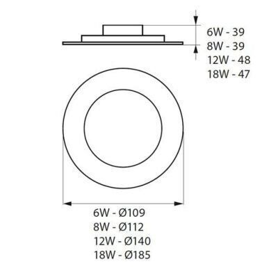 Точковий світильник Kanlux LITEN LED 6W-WW (25560) - Kanlux (Польща)