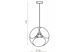 Підвісний світильник AZzardo PILLS 45 AZ0344 (LP70086MCHWH), Білий