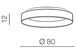 Потолочный светильник Azzardo SOLVENT 80, Black