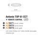 Стельовий світильник Azzardo ANTONIO 610 Coffee