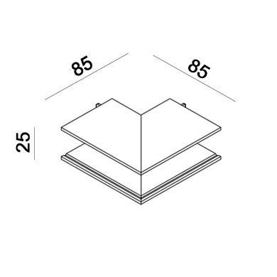 З'єднувач накладний зовнішній LTX IN_LINE CORNER S OUT - LTX (Польща)