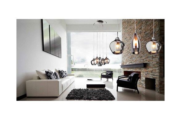 Подвесной светильник AZzardo Amber Milano AZ0722 chrome - Azzardo (Польша)
