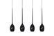 Підвісний світильник Azzardo MD1288B-4BL IZZA 4 pendant black (AZ0100), Чорний, Чорний