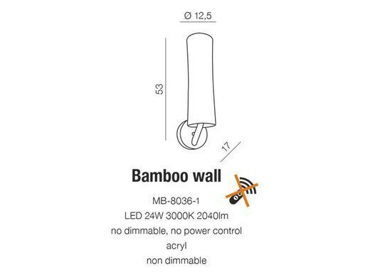 Бра AZzardo BAMBOO wall AZ2053 - Azzardo (Польша)
