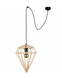 Подвесной светильник Nowodvorski 9372 WOOD DIAMOND, Черный, Бежевый