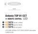 Стельовий світильник Azzardo ANTONIO 810 Coffee