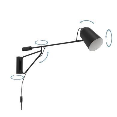 Настенный светильник Eglo LORETO 1 Black/White - Eglo (Австрия)
