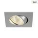 Точковий світильник SLV NEW TRIA LED DL SQUARE SET 113966, Алюміній, Алюміній матовий, Алюміній матовий
