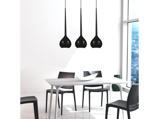 Підвісний світильник Azzardo MD1289-3BK AGA 3 pendant black (AZ1064) - Azzardo (Польща)