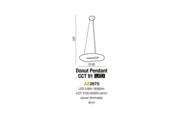 Люстра Azzardo AZ2675 Donut Pendant CCT 91 LED - Azzardo (Польша)