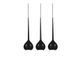 Підвісний світильник Azzardo MD1289-3BK AGA 3 pendant black (AZ1064), Чорний, Чорний