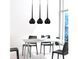 Підвісний світильник Azzardo MD1289-3BK AGA 3 pendant black (AZ1064), Чорний, Чорний