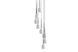 Подвесной светильник Azzardo MD1288A-8W IZZA 8 pendant white (AZ0160), Черный, Белый