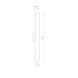 Светильник Nowodvorski Ice tube L led S, White/Chrome, Белый, Хром, Белый
