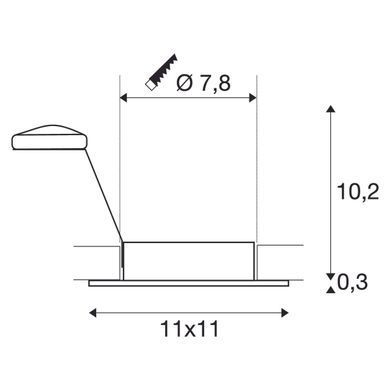 Светильник встраиваемый SLV NEW TRIA XL SQUARE 113450 - SLV (Германия)