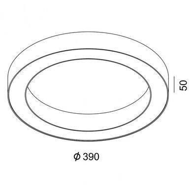 Світильник стельовий накладний LTX RING M - LTX (Польща)