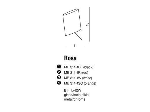 Настенный светильник AZzardo ROSA AZ0141 white - Azzardo (Польша)