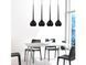 Подвесной светильник Azzardo MD1289-4BK AGA 4 pendant black (AZ1067), Черный, Черный