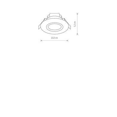 8991 Світильник вбудований Nowodvorski HELIOS LED 5W, 3000K CN - Nowodvorski (Польша)