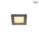 Світильник вбудовано. SLV FRAME BASIC LED SET 112720, Чорний, Чорний, Чорний