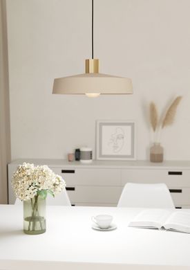 Подвесной светильник Eglo VALDIOLA 1 Beige/Brass - Eglo (Австрия)