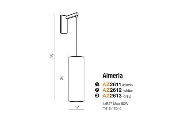 Бра Azzardo AZ2612 Almeria White - Azzardo (Польша)