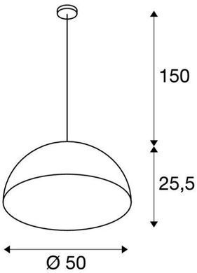 Подвесной светильник SLV FORCHINI M 50 cm - SLV (Германия)