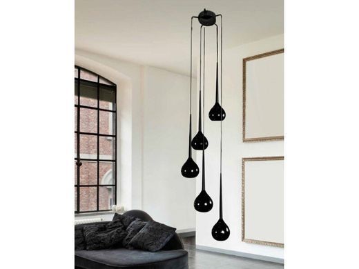 Підвісний світильник Azzardo MD1289-5BK AGA 5 pendant black (AZ1070) - Azzardo (Польща)