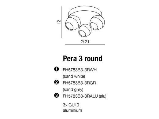 Светильник-спот AZzardo PERA 3 AZ1254 round - Azzardo (Польша)