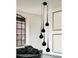 Підвісний світильник Azzardo MD1289-5BK AGA 5 pendant black (AZ1070), Чорний, Чорний