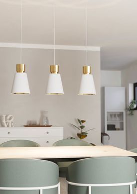 Подвесной светильник Eglo AGLIENTINA 3 White/Brass - Eglo (Австрия)