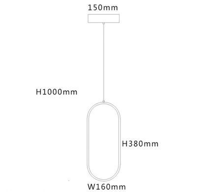 Подвесной светильник Decolight SVK-SP380WW-BK - Decolight