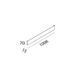 Настінний світильник LTX STRAIGHT, L1006 мм, white