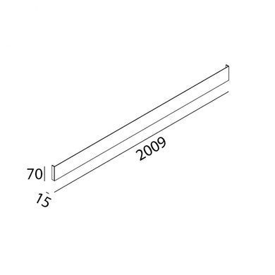 Настінний світильник LTX STRAIGHT, L2009 мм - LTX (Польща)