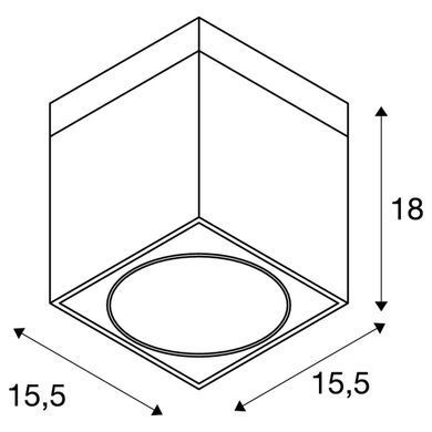 Накладной светильник SLV 117121 KARDAMOD SURFACE SQUARE - SLV (Германия)